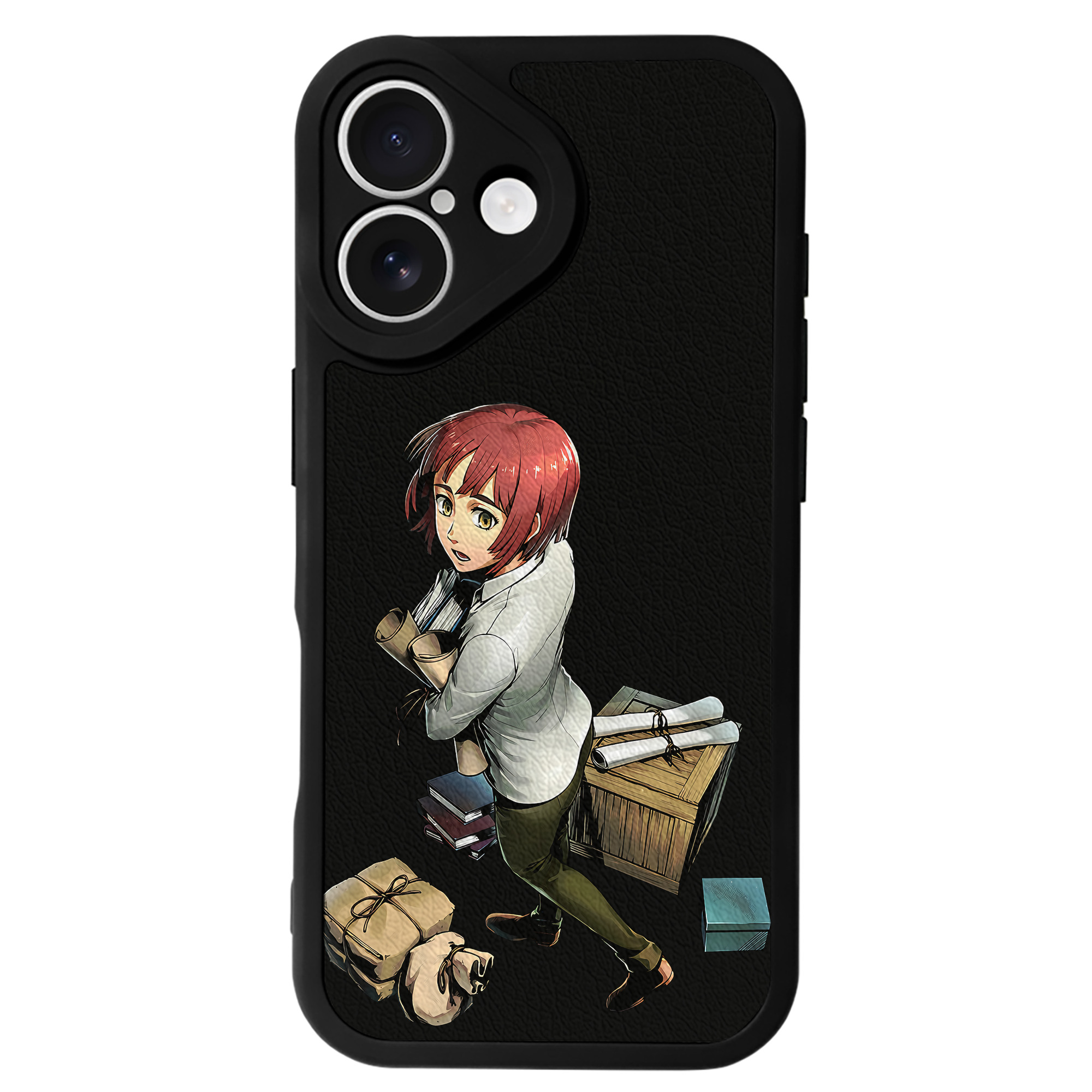 （画像用） 進撃の巨人 Attack on Titan 【iPhone 16シリーズ対応】シリコンスマホケース（レザー調） 材質：シリコン